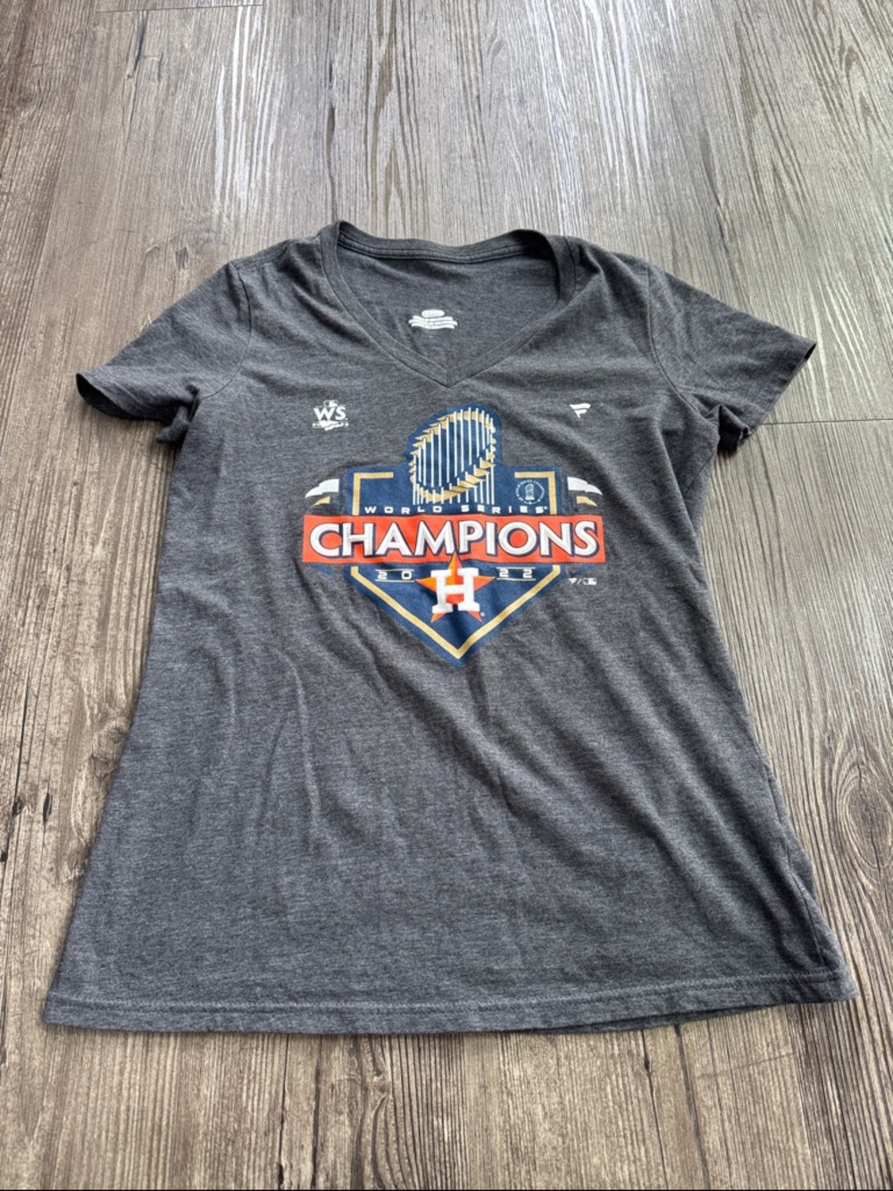 Fanatics Gray Houston Astros World Series Champions Tee